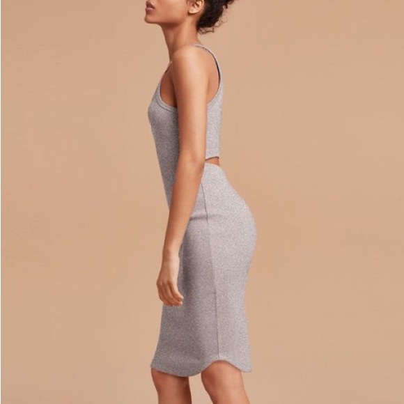 NWT✨ Aritzia Wilfred Yasmin Cut-Out Dress Lilac Cloud - Picture 1 of 7